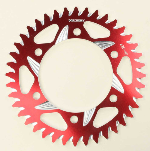 VORTEX 435ZR-40 Vortex Rear Cat5 Sprocket Aluminum 40T-520 Red Kaw/Suz/Yam 435Zr-40