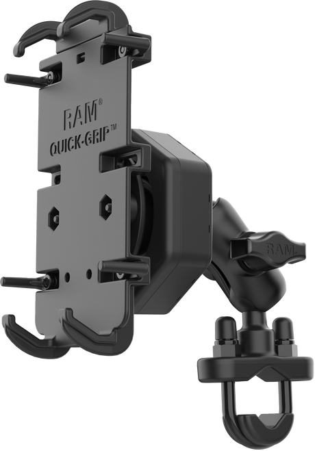 Ram Quick-Grip Xl Phone Mount Vibe-Safe & U-Bolt Base Short Ram-B-149Z-A-Pd4-462 Ram Quick-Grip Xl Phone Mount Vibe-Safe & U-Bolt Base Short Ram-B-149Z-A-Pd4-462