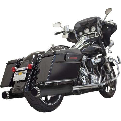 Bassani Xhaust 4" Qnt Mufflers - Black 1F7Qnt5B