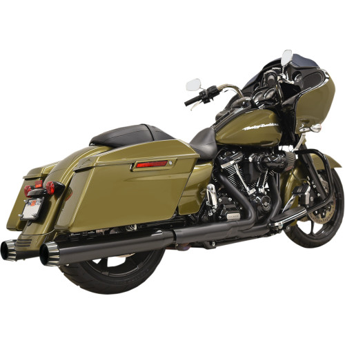 Bassani Xhaust 4" Qnt Mufflers - Black 1F72Qnt5B