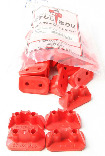 STUD BOY 2512-P1-RED Stud Boy Super-Lite Pro Series Double Backers .75" 24/Pk Red 2512-P1-Red