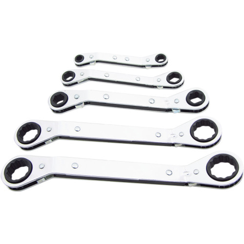 Lang Tools Wrench Set - Ratcheting Offset - Sae Row-5