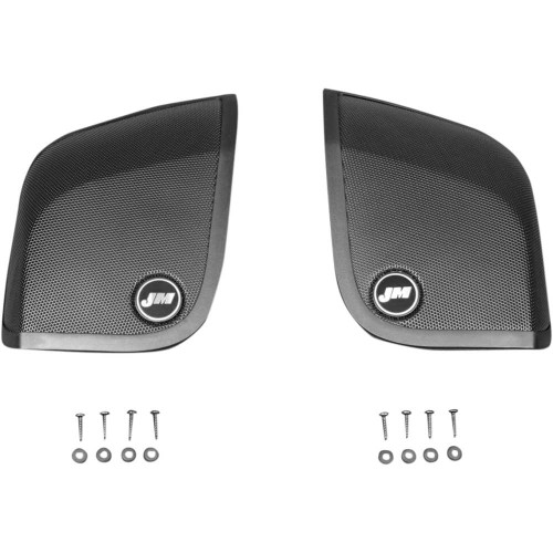 J & M HGRLSD14 J & M Speaker Grills - Saddlebag Lid Hgrl-Sd14