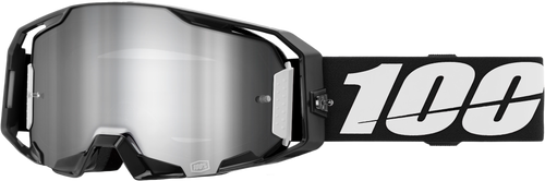 100% 50060-00001 100% Armatic Goggle Black Mirror Silver Flash Lens 50060-00001