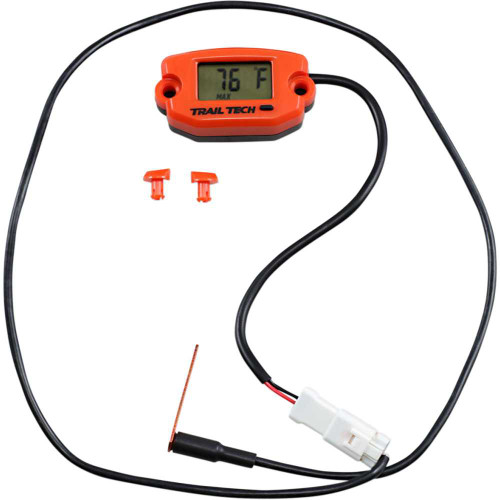 TRAIL TECH 742EF8 Trail Tech Universal Temperature Meter - Surface Mount - Black 742-Ef8