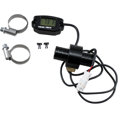Trail Tech Universal Temperature Meter - Surface Mount - Black - 19 Mm 742-Eh1