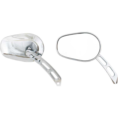 RIVCO PRODUCTS MV300 Rivco Products Mirror - Thru-Mount - Side View - Oval - Chrome Mv300