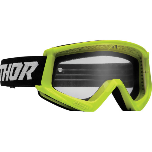 Thor Combat Goggles - Racer - Flo Acid/Black