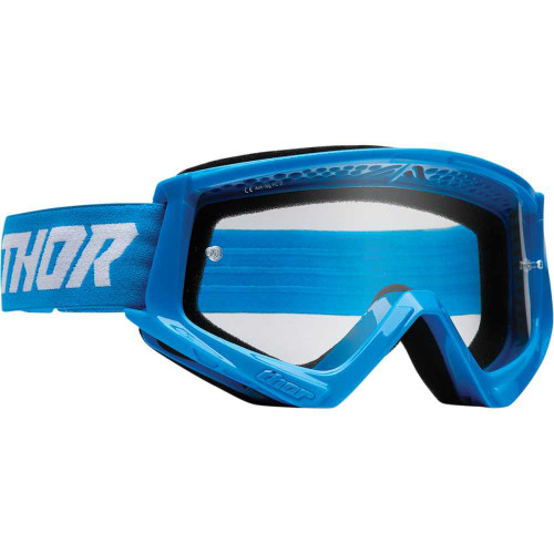 THOR 2601-3052 Thor Youth Combat Goggles - Racer - Blue/White