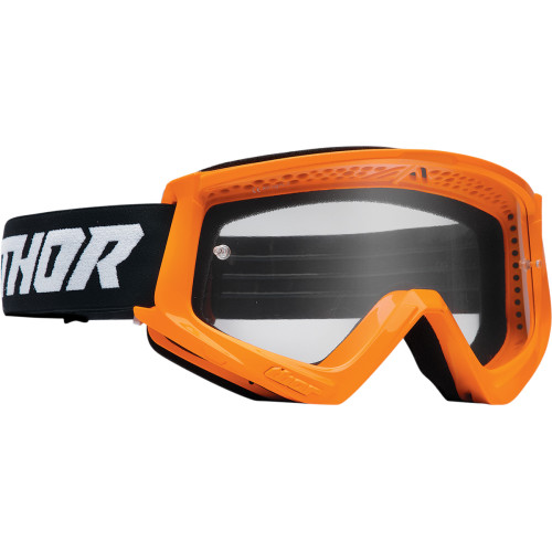 Thor Youth Combat Goggles - Racer - Flo Orange/Black