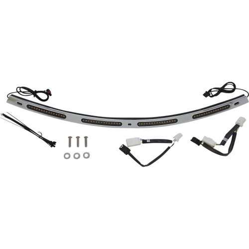 CUSTOM DYNAMICS CDWT201C Custom Dynamics Windshield Trim - Chrome Cd-Wt2-01-C