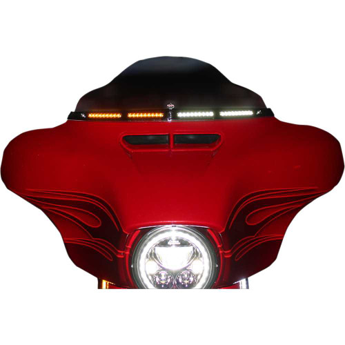 CUSTOM DYNAMICS CDWT205B Custom Dynamics Windshield Trim - Black Cd-Wt2-05-B