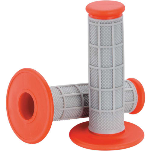 MOOSE RACING 1MG0715ERM Moose Racing Grips - Qualifier - Half Waffle - Red 1Mg0715-Erm