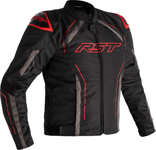 Rst S1 Ce Jacket Black/Grey/Red Textile Lg 102559Gry-44