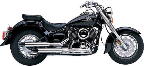 COBRA 2163SC Cobra Blvd Slashcut Slip On Chrome Yam V-Star 650 2163Sc