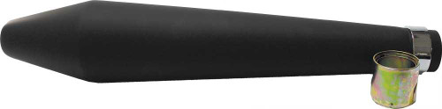 EMGO 80-84033 Emgo 19" Shorty Hooligan Muffler Black 80-84033