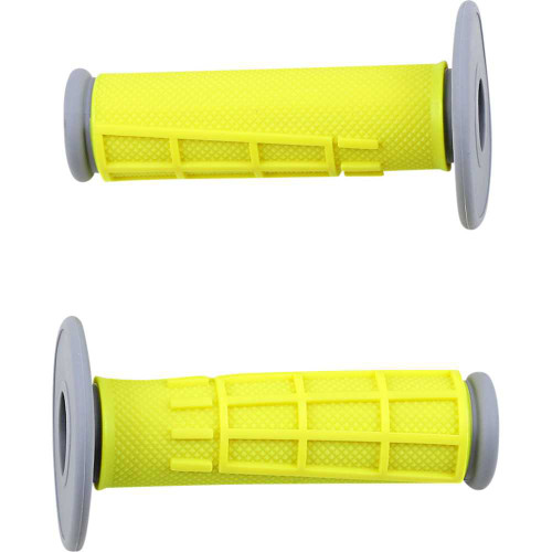 MOOSE RACING 1MG2315YEM Moose Racing Grips - Compound - Half-Waffle - Yellow 1Mg2315-Yem