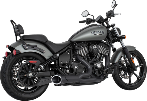 Freedom IN00405 Freedom Shorty 2-1 4.5" Combat End Cap Indian Chief Bk/Bk In00405