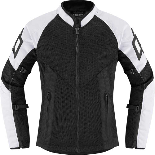 ICON 2822-1490 Icon Women'S Mesh Af Jacket - White/Black - Xs