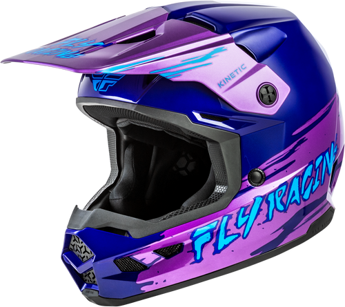 Fly Racing 73-8727YS Fly Racing Youth Kinetic Surge Helmet Pink/Purple/Teal Ys 73-8727Ys