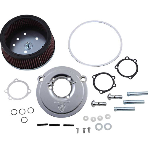 ARLEN NESS 18446 Arlen Ness Big Sucker Air Cleaner Kit - Chrome - Stage I 18-446