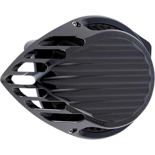 ROUGH CRAFTS RC600002 Rough Crafts Finned Air Cleaner - Black Rc-600-002