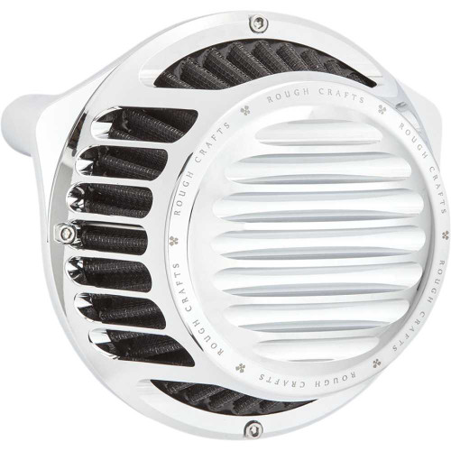ROUGH CRAFTS RC600014 Rough Crafts Round Air Cleaner - Chrome Rc-600-014