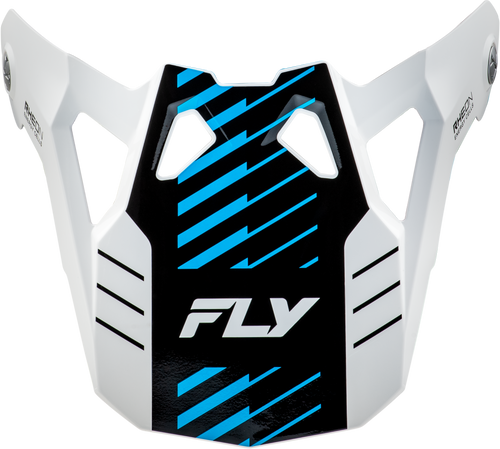 Fly Racing 73-0060 Fly Racing Formula Cp Slice Visor White/Red/Cyan Yl-S 73-0060