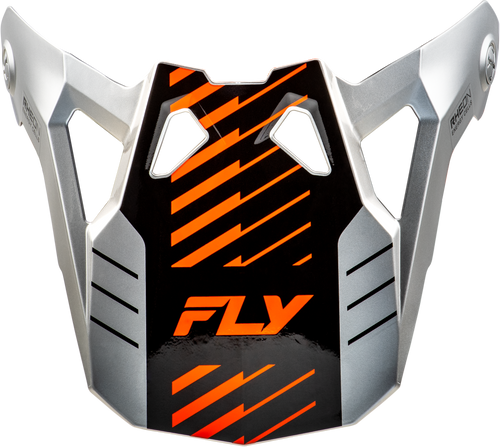 Fly Racing 73-0063 Fly Racing Formula Cp Slice Visor Grey/Orange/Black M-2X 73-0063