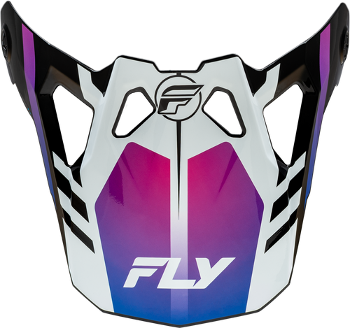 Fly Racing 73-0049 Fly Racing Formula Cp Krypton Visor White/Black/Purple M-2X 73-0049