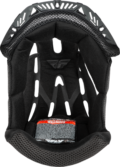Fly Racing 73-8703 Fly Racing Kinetic Helmet Liner Set Black Lg 73-8703