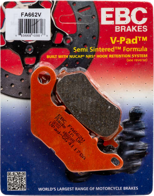 Ebc Brake Pads Fa662V Semi-Sintered V Series Fa662V