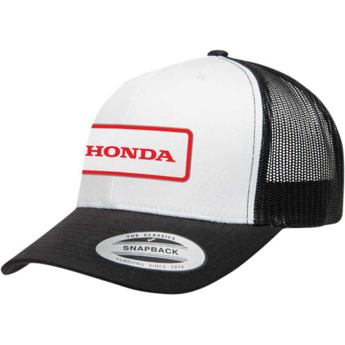 FACTORY EFFEX 2586304 Factory Effex Honda Throwback Hat - Black/White 25-86304
