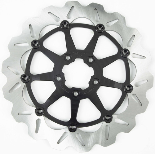 Gbrakes DF680CWS-B Gbrakes Rotor 12.5" Floating Wave Fr Black Df680Cws-B