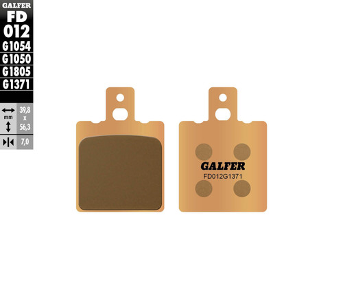 GALFER FD012G1371 Galfer Brake Pads Sintered Fd012G1371 Fd012G1371