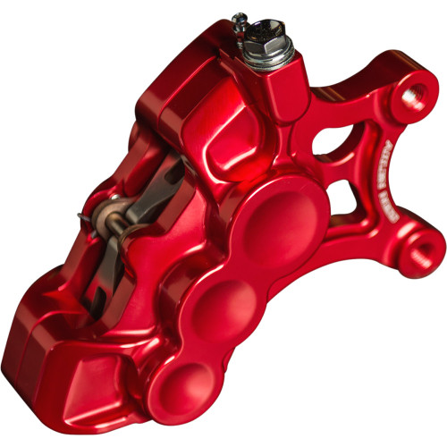 Arlen Ness 6-Piston Caliper - 11.8" - Red 02-226