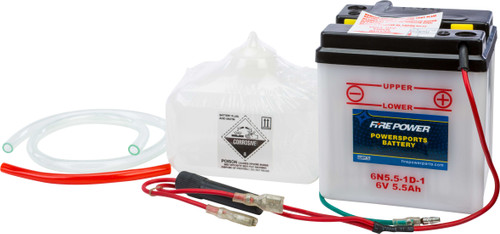 Fire Power 6N5.5-1D-1 Fire Power Battery W/Acid 6N5.5-1D-1 6V 6N5.5-1D-1