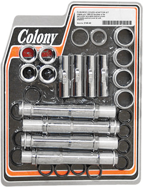 Colony Machine Pushrod Cover Conversion Kit W/Adaptor 90-03 Xl 2140-40