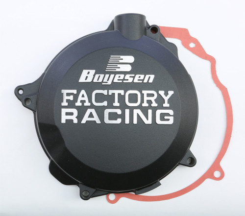 Boyesen Factory Racing Clutch Cover Black Cc-41B