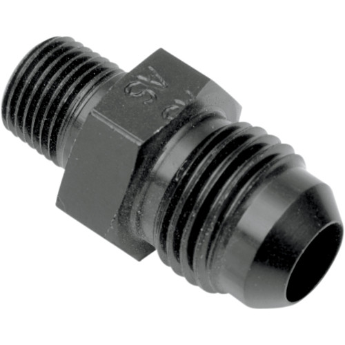 Goodridge Oil Line Fitting - Black - Straight - 1/4" Npt An816-06Dbk