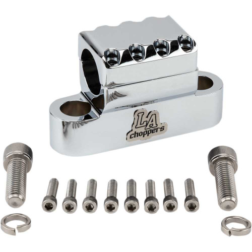 LA CHOPPERS LA7335XXC La Choppers Clamp - Kage Fighter - Chrome La-7335-Xxc