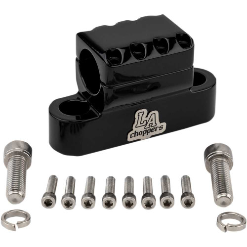 LA CHOPPERS LA7335XXCB La Choppers Clamp - Kage Fighter - Black La-7335-Xxcb