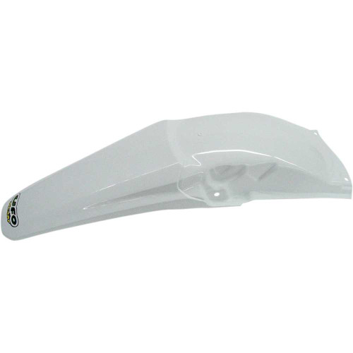 UFO HO03636041 Ufo Mx Rear Fender - White Ho03636-041