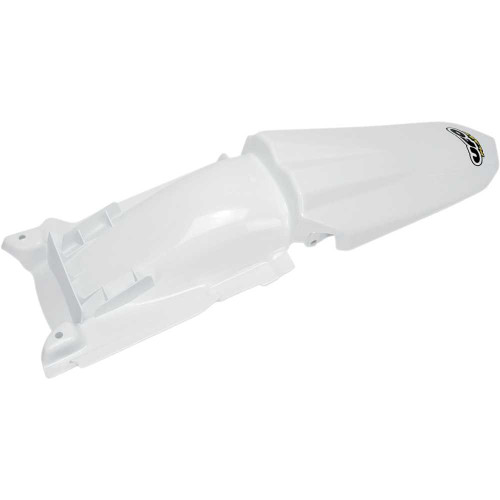 UFO HU03322041 Ufo Mx Rear Fender - White Hu03322-041