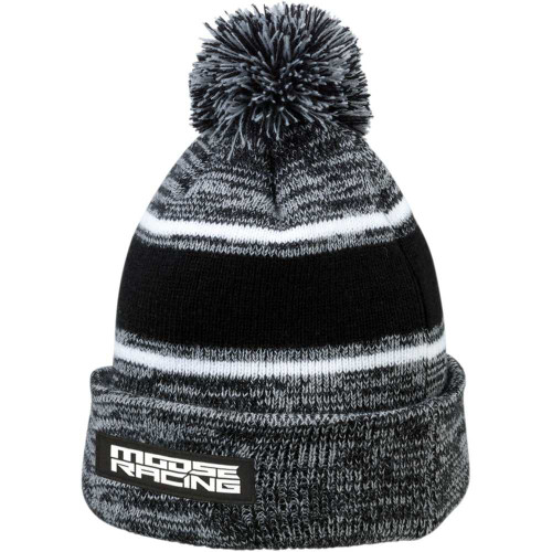 MOOSE RACING 25012989 Moose Racing Drift Knit Beanie - Black/Gray 2501-2989