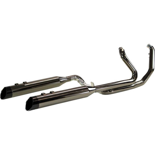 KHROME WERKS 201445 Khrome Werks 2-Into-2 Dominator Exhaust System With 4-1/2" Mufflers - Eclipse - Fl 201445