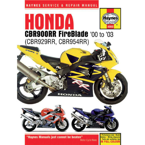 HAYNES M4060 Haynes Manual - Honda Cbr929/954 M4060