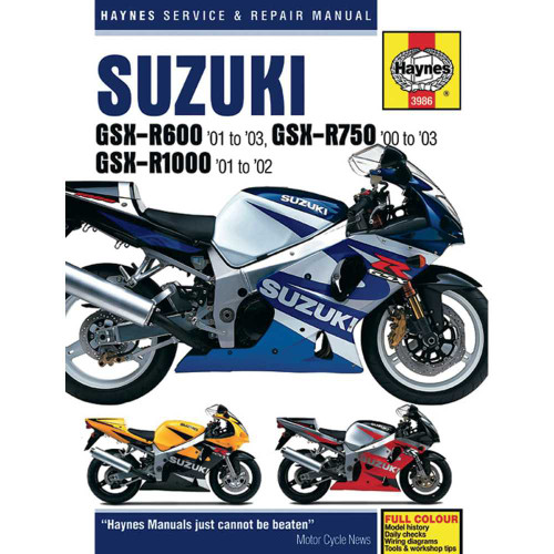 HAYNES M3986 Haynes Manual - Suzuki Gsxr M3986