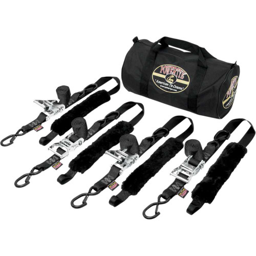 POWERTYE MFG. TRAILERKIT82 Powertye Mfg. Fat Strap Trailer Kit - Black Trailerkit-82