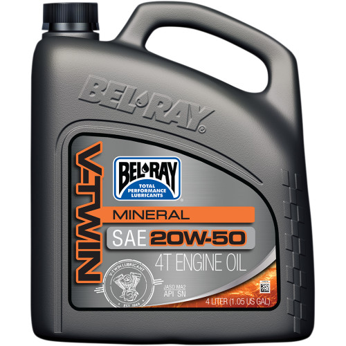 Bel-Ray V Twin Oil - 20W50 - 4L 96905-Bt4